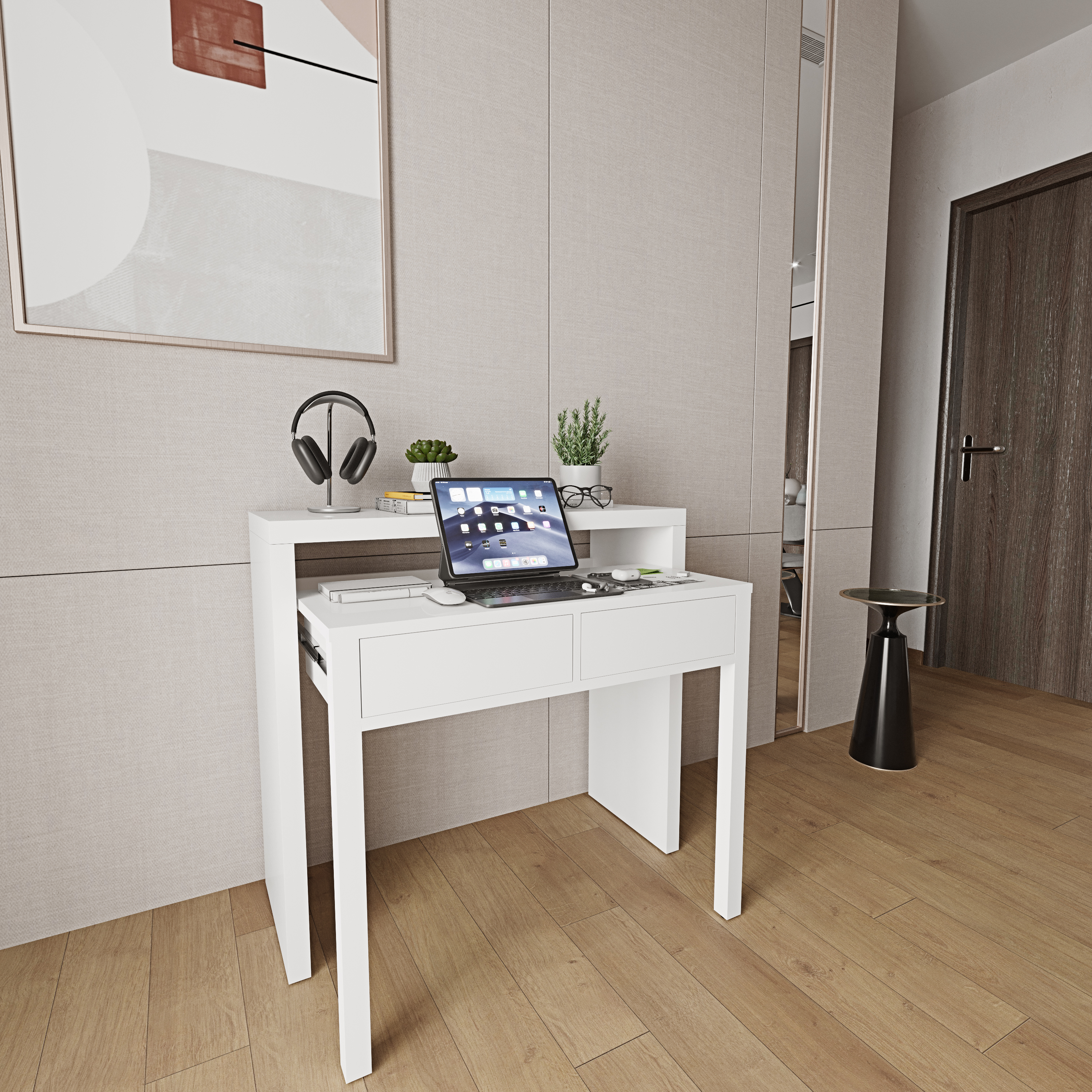 Scrivania Allungabile Con 2 Cassetti Tavolo Consolle Estensibile Studio Salvaspazio Con Ripiano Ideale Disegno Soggiorno Camera Salotto Ingresso Corridoio 99 X 88 X 36 Cm (Bianco) 15 Scrivania Allungabile Con 2 Cassetti Tavolo Consolle Estensibile Studio Salvaspazio Con Ripiano Ideale Disegno Soggiorno Camera Salotto Ingresso Corridoio 99 X 88 X 36 Cm (Bianco) -Ufficio E Casa AAHKMJXYDAFdJAOAIMEbOAch7w5JgkD56B5b mYl T9Isf4DCJN 5REyQjePMyCh ltBtoxu