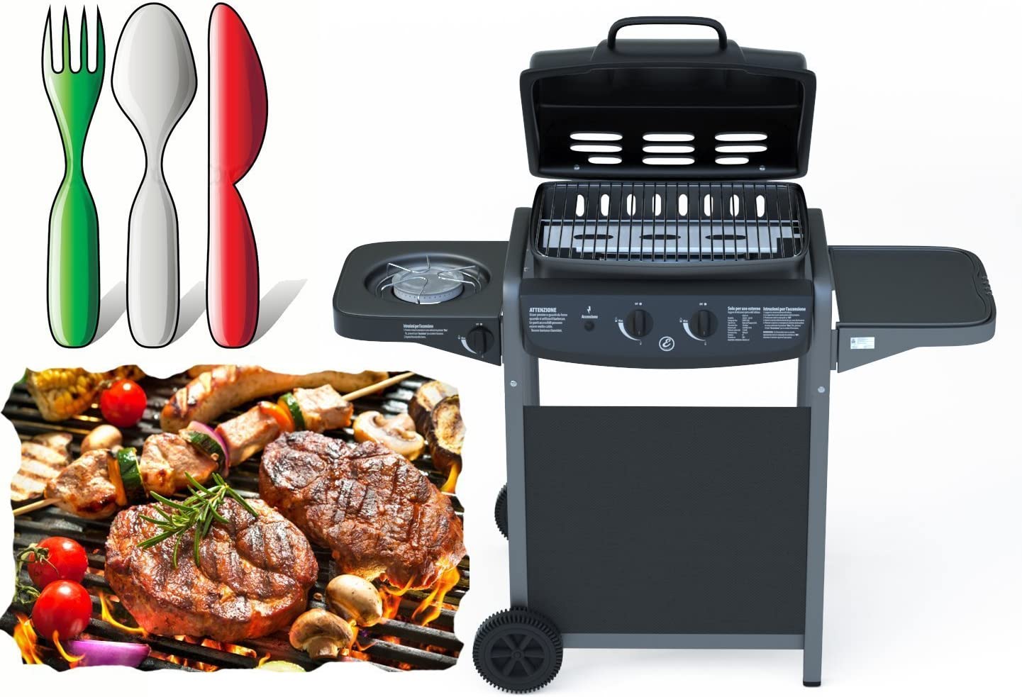 Barbecue A Gas Con Fuoco Bruciatore Laterale BBQ Con Coperchio Termometro Griglia Piano Di Appoggio Grill Compatto Con Ruote E Struttura In Acciaio Giardino Esterno Piscina 112 X 52.5 X 96.5 Cm Nero 16 Barbecue A Gas Con Fuoco Bruciatore Laterale BBQ Con Coperchio Termometro Griglia Piano Di Appoggio Grill Compatto Con Ruote E Struttura In Acciaio Giardino Esterno Piscina 112 X 52.5 X 96.5 Cm Nero -Sconto Weber || Campingaz || OUTSUNNY in Italia AAHKMJXYDAFdJAOAIMEbOAch7w5JgkD56B5b mYl T9Isf4DCJN 5REyQjePMyCh ltBtoxu