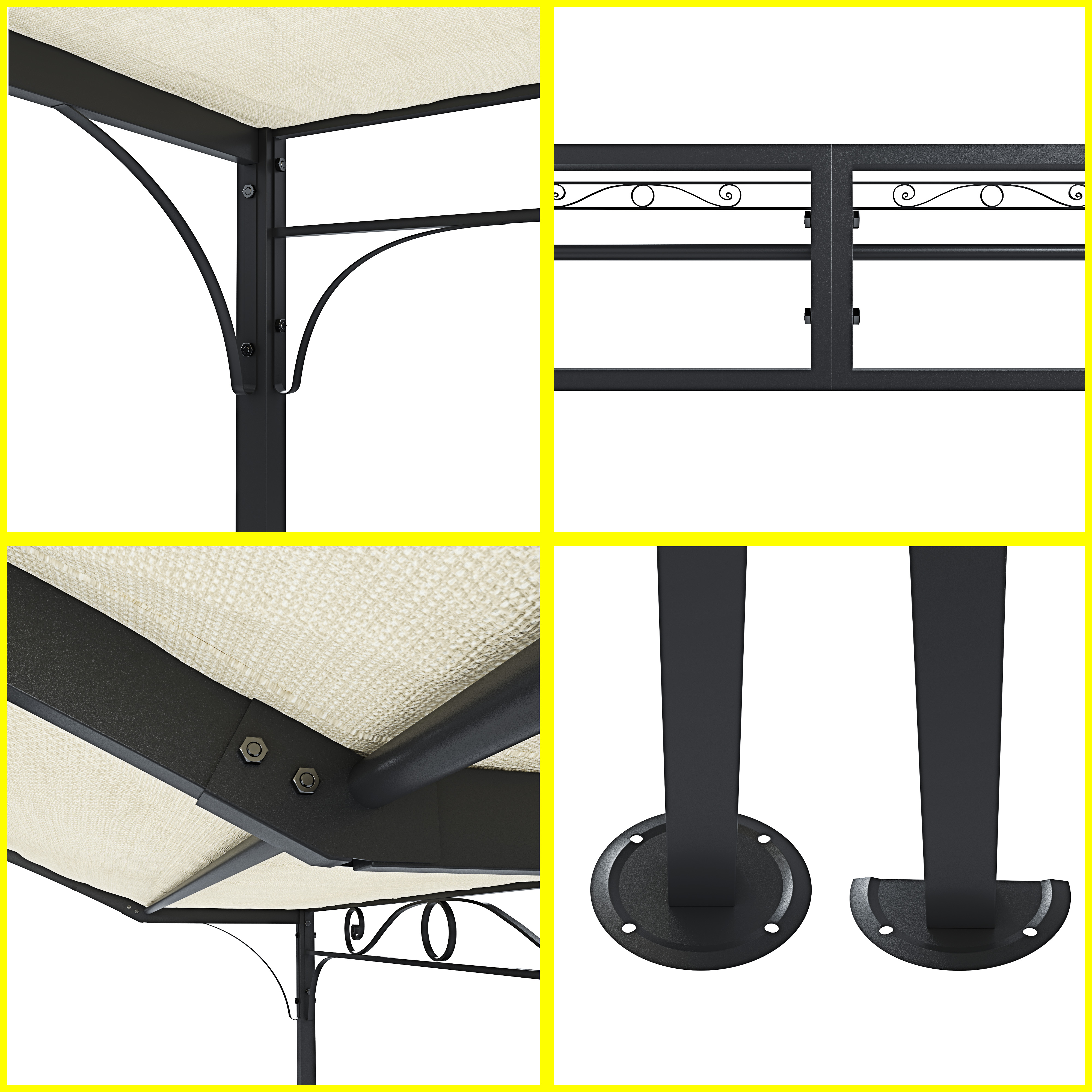 Gazebo Pergolato Pergola Da Giardino Struttura In Acciaio E Tettuccio Telo In Tessuto Tenda Tettoia Ombrellone Tendone Parasole Da Esterno Terrazzo Balcone Piscina Fiere Hanalei 3 X 2.5 X 2.4 M Beige 12 Gazebo Pergolato Pergola Da Giardino Struttura In Acciaio E Tettuccio Telo In Tessuto Tenda Tettoia Ombrellone Tendone Parasole Da Esterno Terrazzo Balcone Piscina Fiere Hanalei 3 X 2.5 X 2.4 M Beige -Vendite VIDAXL AAHKMJXYDAFdJAOAIMEbOAch7w5JgkD56B5b mYl T9Isf4DCJN 5REyQjePMyCh ltBtoxu