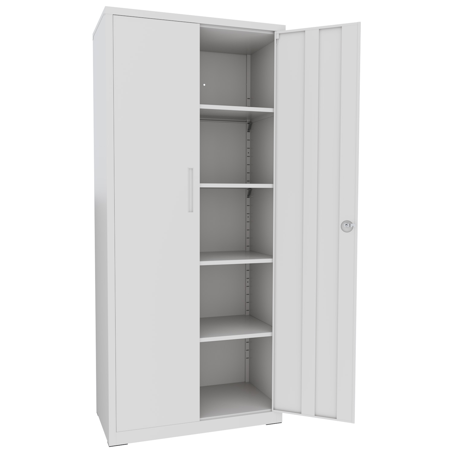 PORTACHIAVI HMF Con 300 Ganci - Grigio Chiaro, 55x38x20,5 Cm | Ideale Per Officine E Negozi - Foto 6
