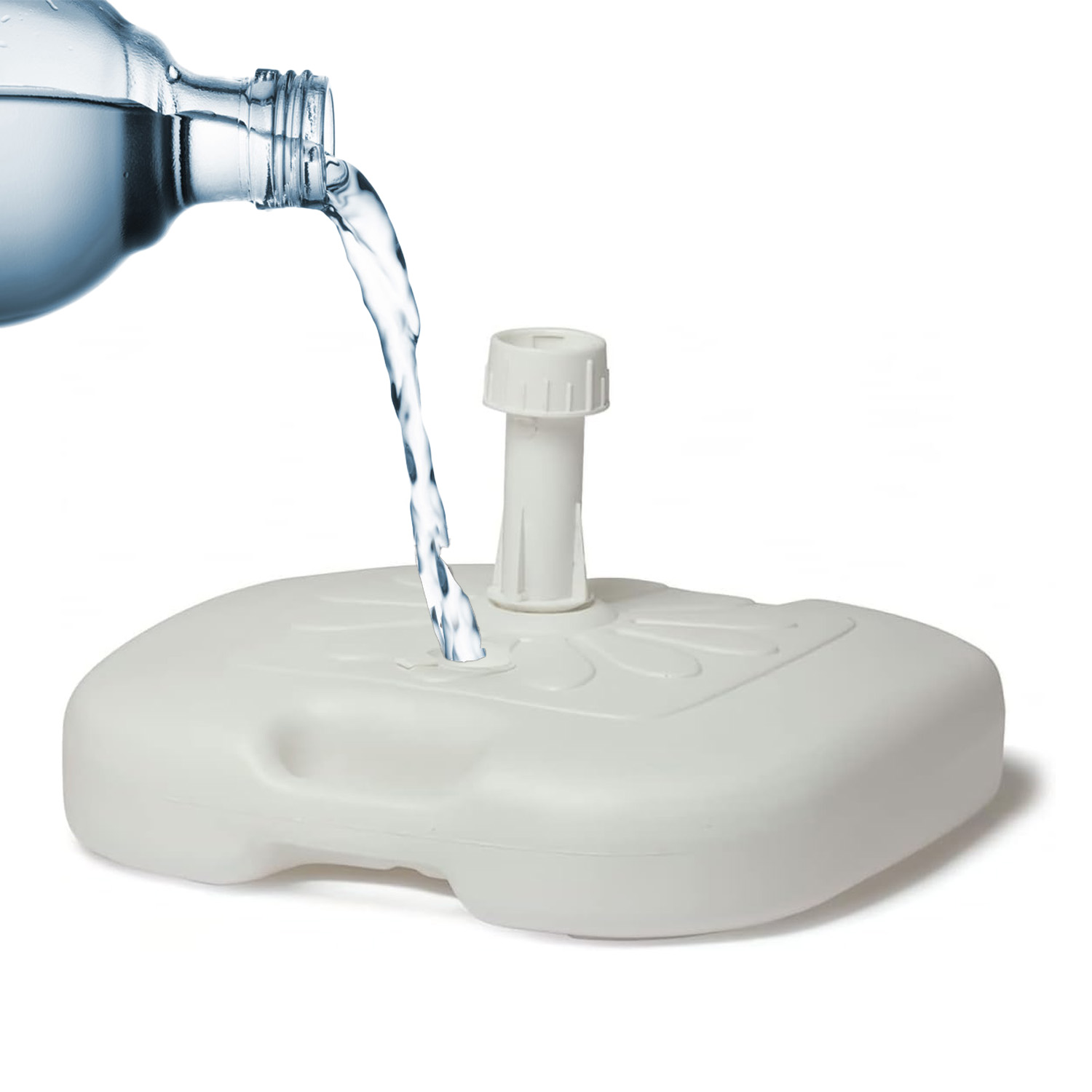 Base Per Ombrellone Riempibile Con Sabbia/Acqua - 20 Kg Nero Per Terrazzo O Giardino - Foto 12